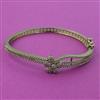 American Diamond Openable kada with Rhodium Plating 2 Tone Plating Mehndi Plating