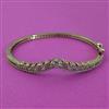 American Diamond Openable kada with Rhodium Plating 2 Tone Plating Mehndi Plating