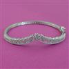 American Diamond Openable kada with Rhodium Plating 2 Tone Plating Mehndi Plating