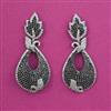 American Diamond Classic Earring with Black Plating
