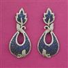 American Diamond Classic Earring with Black Plating