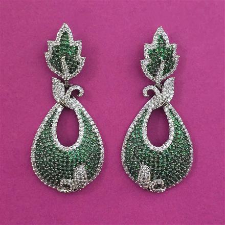 American Diamond Classic Earring with Black Plating