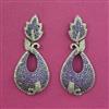 American Diamond Classic Earring with Black Plating