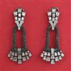 American Diamond Classic Earring with Black Plating