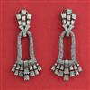 American Diamond Classic Earring with Black Plating