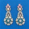 American Diamond Pearl Earring with Carat Plating