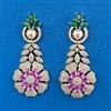 American Diamond Pearl Earring with Carat Plating