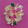 American Diamond Adjustable Ring with Carat Plating