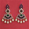 American Diamond Pearl Earring with Carat Plating