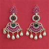 American Diamond Pearl Earring with Carat Plating