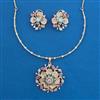 American Diamond Classic Necklace with Carat Plating