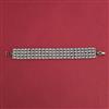 American Diamond Openable Bracelet with Black Plating
