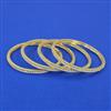 American Diamond 4 Pc Delicate Bangles with 2 Tone Plating