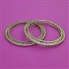American Diamond Delicate Bangles with Mehndi Plating