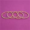 American Diamond Delicate Bangles with Gold Plating