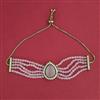 American Diamond Adjustable Bracelet with Mehndi Plating
