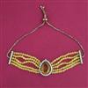 American Diamond Adjustable Bracelet with Mehndi Plating