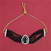 American Diamond Adjustable Bracelet with 2 Tone Plating