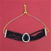 American Diamond Adjustable Bracelet with 2 Tone Plating
