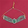 American Diamond Adjustable Bracelet with 2 Tone Plating