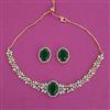 American Diamond Choker Necklace with Carat Plating