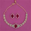 American Diamond Choker Necklace with Carat Plating