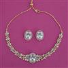 American Diamond Choker Necklace with Carat Plating