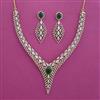 American Diamond Classic Necklace with 2 Tone Plating