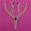 American Diamond Classic Necklace with 2 Tone Plating
