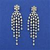 American Diamond Classic Earring with Rhodium Plating 2 Tone Plating