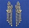 American Diamond Classic Earring with Rhodium Plating 2 Tone Plating