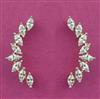 American Diamond Climber Earring with Rhodium Plating 2 Tone Plating
