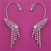 American Diamond Earcuff with Rhodium Plating 2 Tone Plating