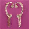 American Diamond Earcuff with Rhodium Plating 2 Tone Plating