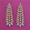 American Diamond Classic Earring with Rhodium Plating 2 Tone Plating