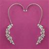 American Diamond Earcuff with Rhodium Plating 2 Tone Plating