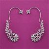 American Diamond Earcuff with Rhodium Plating 2 Tone Plating