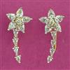 American Diamond Earcuff with Rhodium Plating 2 Tone Plating