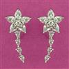 American Diamond Earcuff with Rhodium Plating 2 Tone Plating