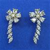 American Diamond Earcuff with Rhodium Plating 2 Tone Plating