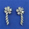 American Diamond Earcuff with Rhodium Plating 2 Tone Plating