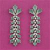 American Diamond Classic Earring with Rhodium Plating