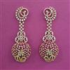American Diamond Long Earring with Carat Plating