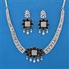 American Diamond Classic Necklace with Rhodium Plating