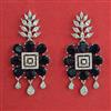 American Diamond Classic Earring with Rhodium Plating
