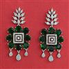 American Diamond Classic Earring with Rhodium Plating