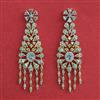 American Diamond Classic Earring with Rhodium Plating 2 Tone Plating Mehndi Plating
