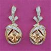 American Diamond Classic Earring with 2 Tone Plating