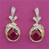 American Diamond Classic Earring with 2 Tone Plating