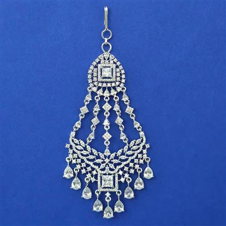 American Diamond Classic Pasa with Rhodium Plating
